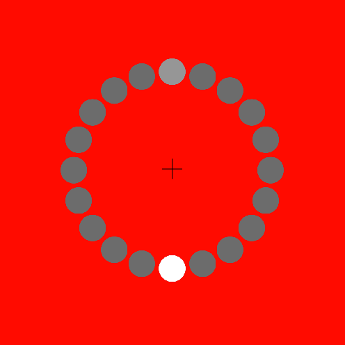 Circle illusion Red