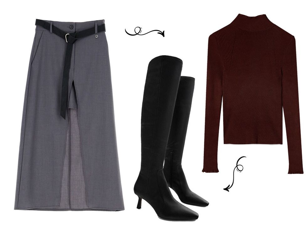 Cizme mbi gju dhe fund me te care