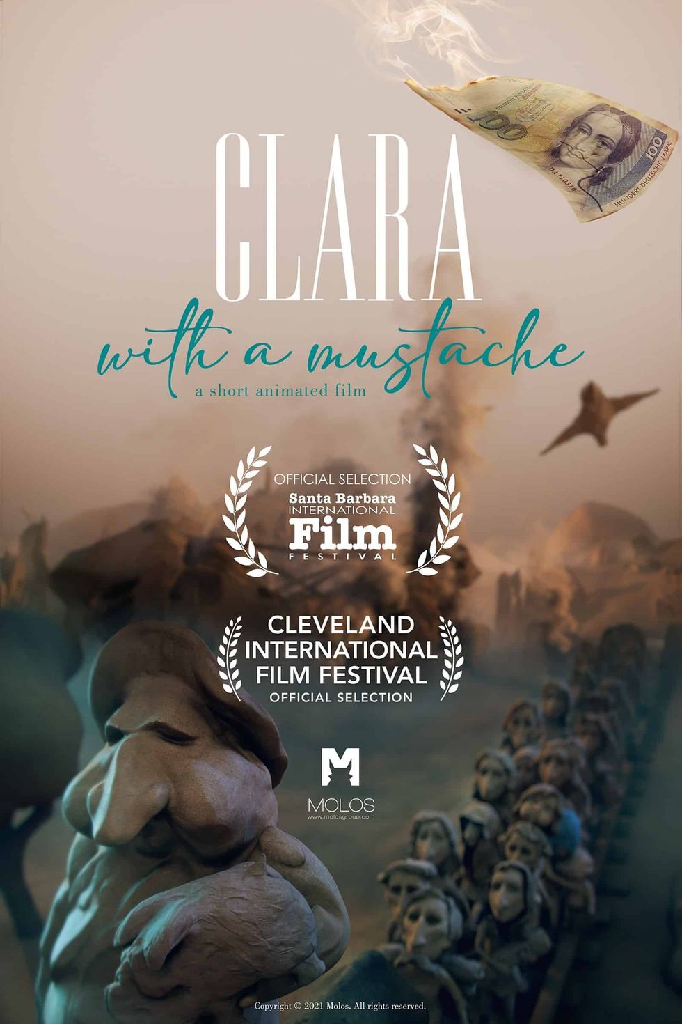 Clara With a Mustache Poster 2