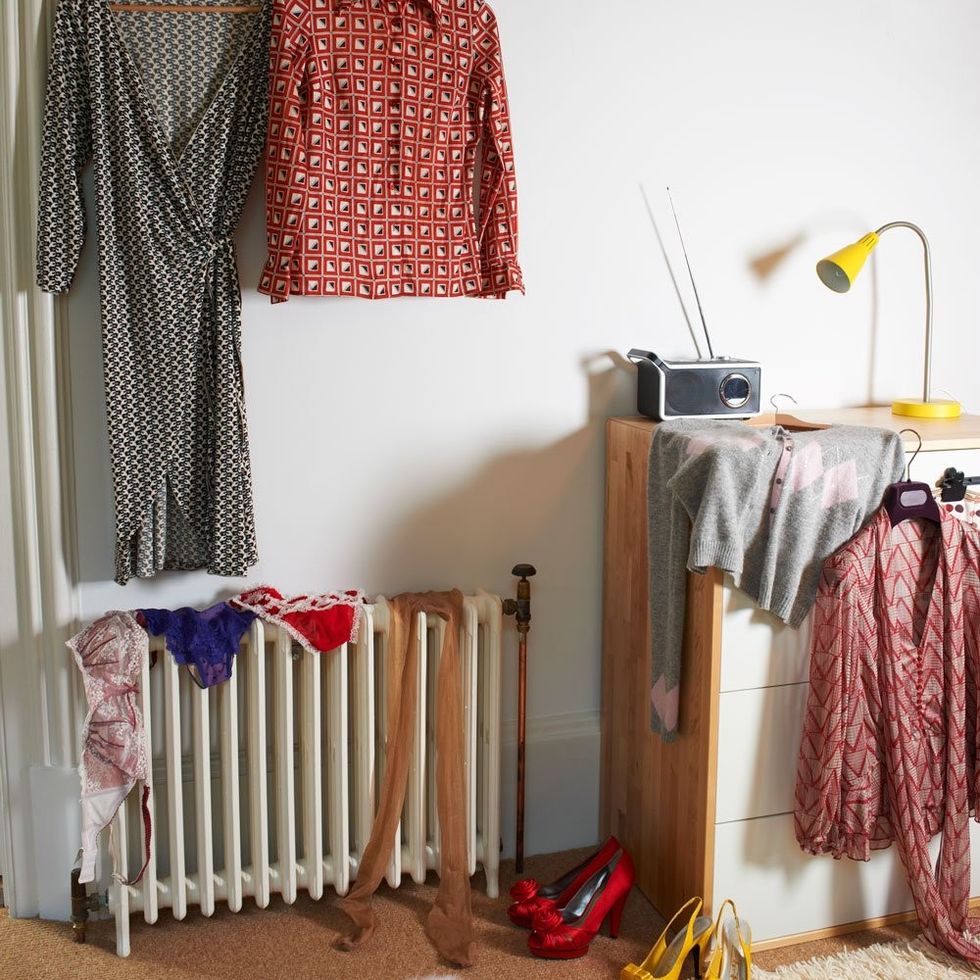 clothes on radiator