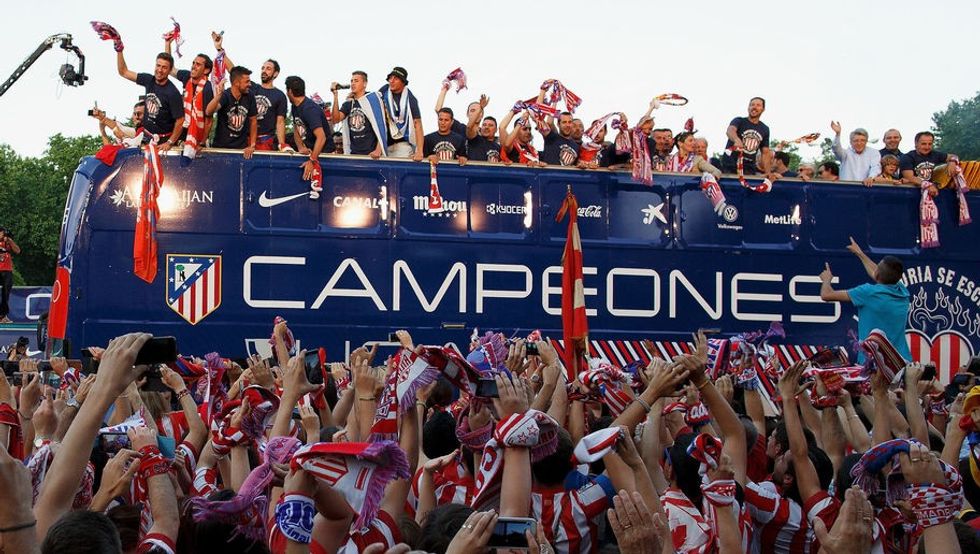 Club Atletico De Madrid Celebrates La Liga Title