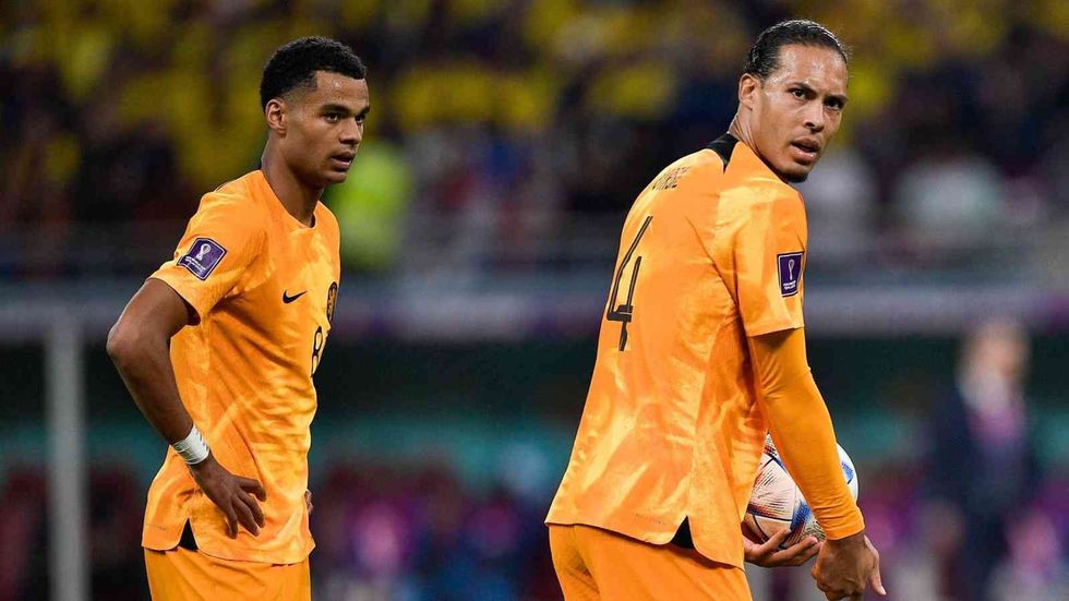 Cody Gakpo and Virgil van Dijk representing the Netherlands at the World Cup