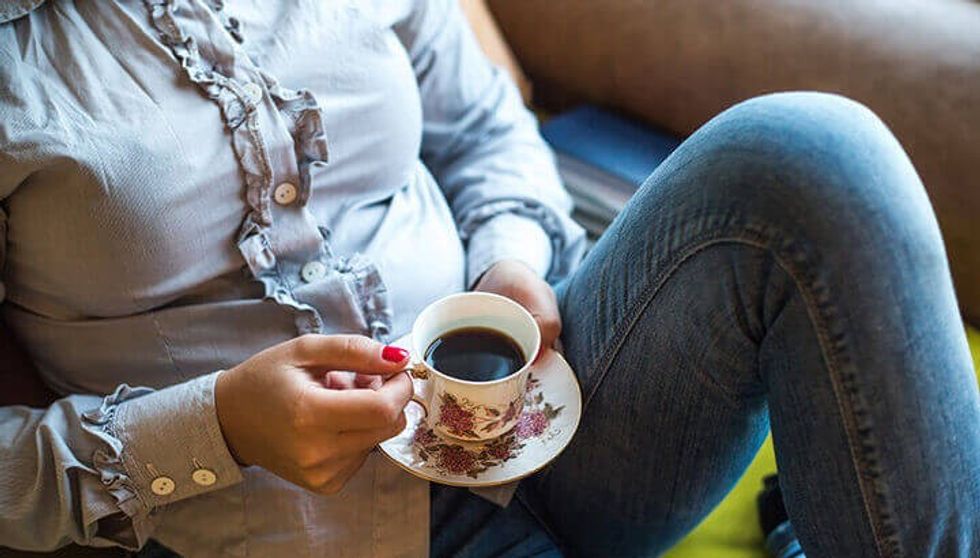 Coffee has a pH of five and baking soda can help neutralize it