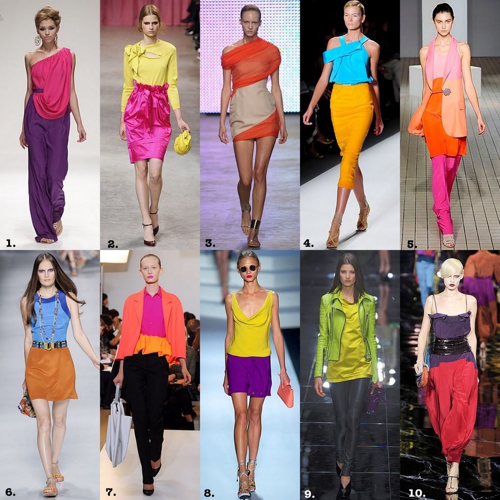 colour blocking runway