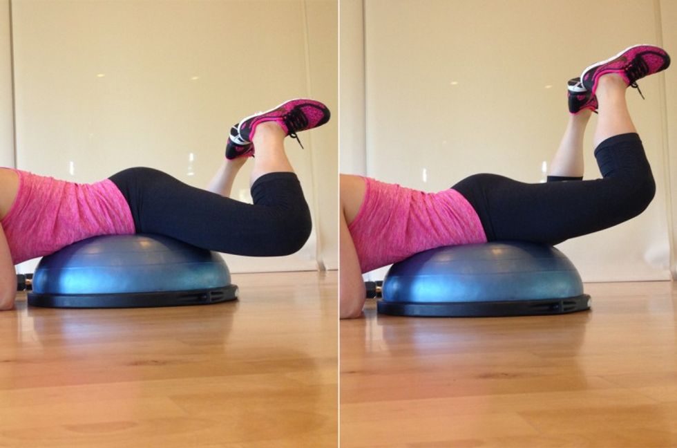 confident-in-bed-workout-frog-kick-bosu-