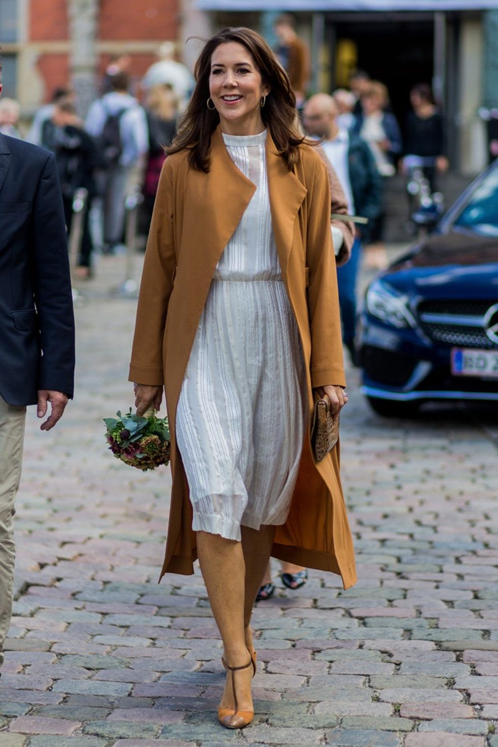 COPENHAGEN, DENMARK - AUGUST 10: Danish Prinzess Mary Elizabeth Donaldson outside Designers Nest during the first day of the Copenhagen Fashion Week Spring/Summer 2017 on August 10, 2016 in Copenhagen, Denmark. (Photo by Christian Vierig/Getty Images)