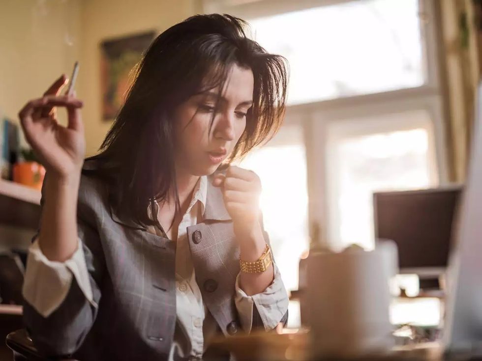 cough smoking pneumonia istock