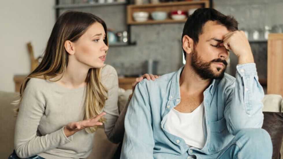 couple arguing fighting talking man and woman 1