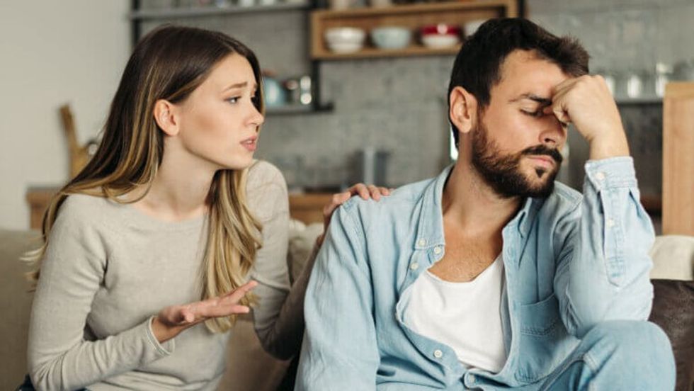 couple arguing fighting