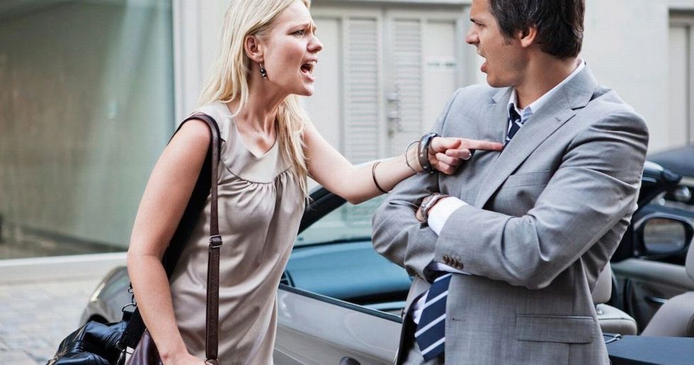 Couple arguing