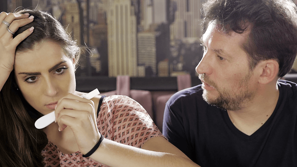 couple fighting about pregnancy and abortion sdmxhlq8z F0010