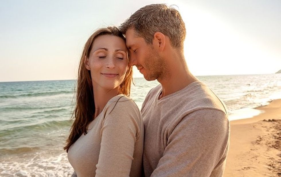 couple on beach