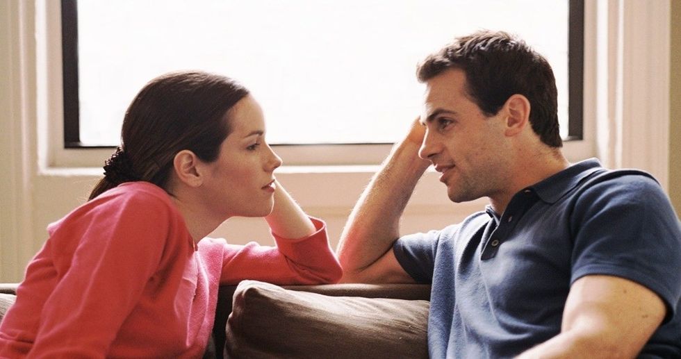 couple talking seriously