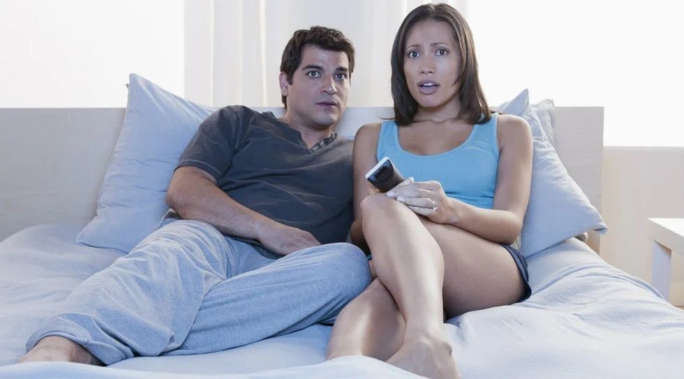 Couple Watching Porn in Bed 1109