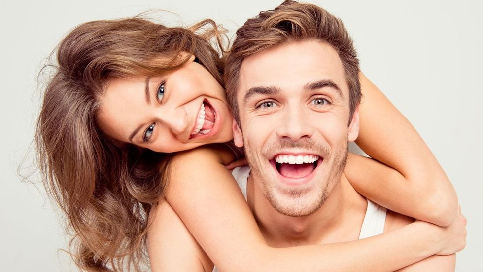 couple white teeth