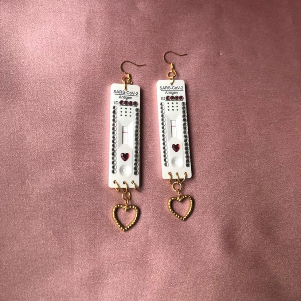 covid test earrings 2