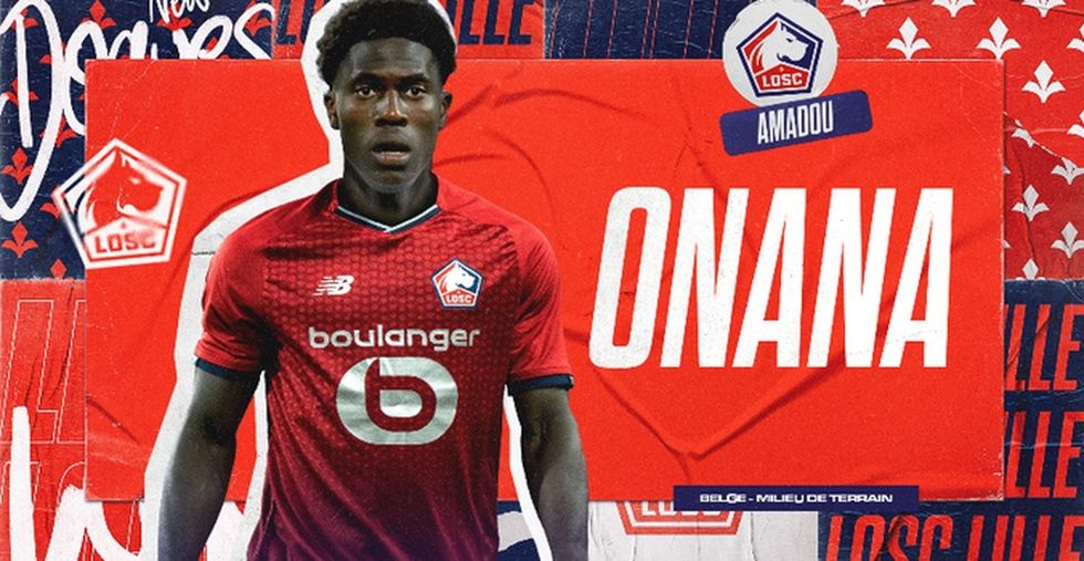 creatividad del llille anunciando el fichaje de amadou onana twitter losclive