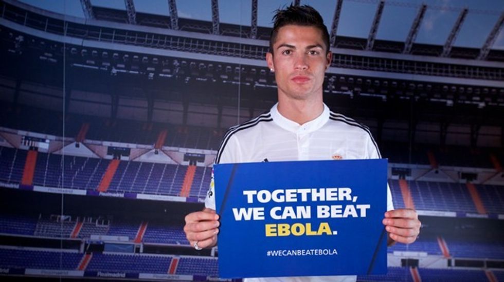 Cristiano Ronaldo fights ebola