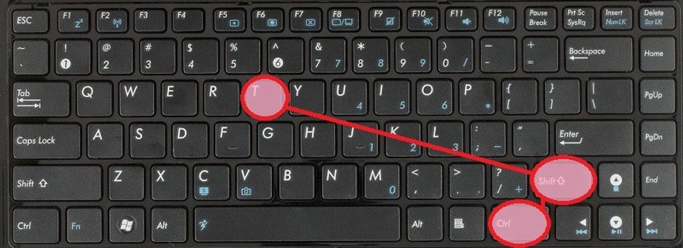 CTRL SHIFT T