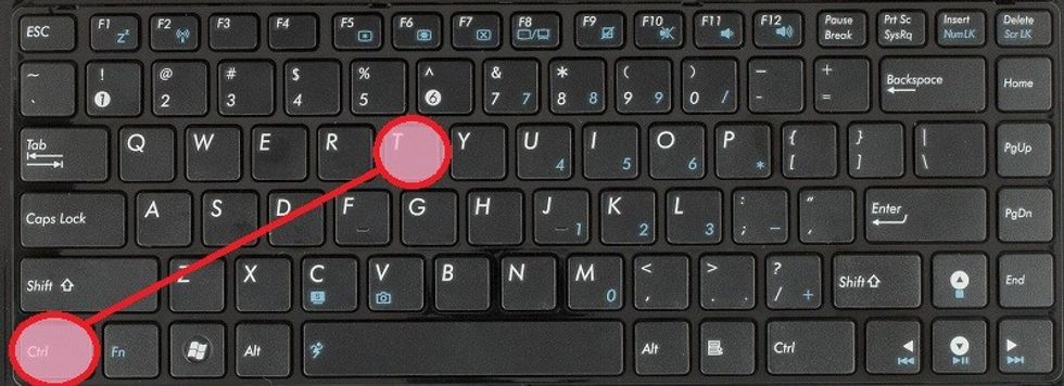 CTRL T