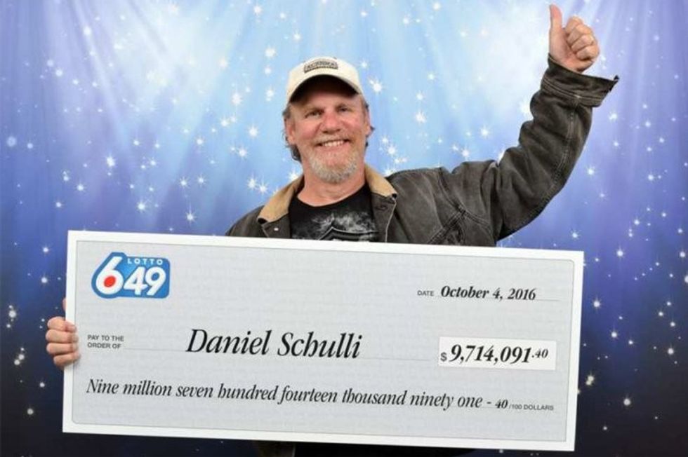 Dad wins the lottery then trolls his children in the best possible way. credit: British Columbia Lottery Corporation