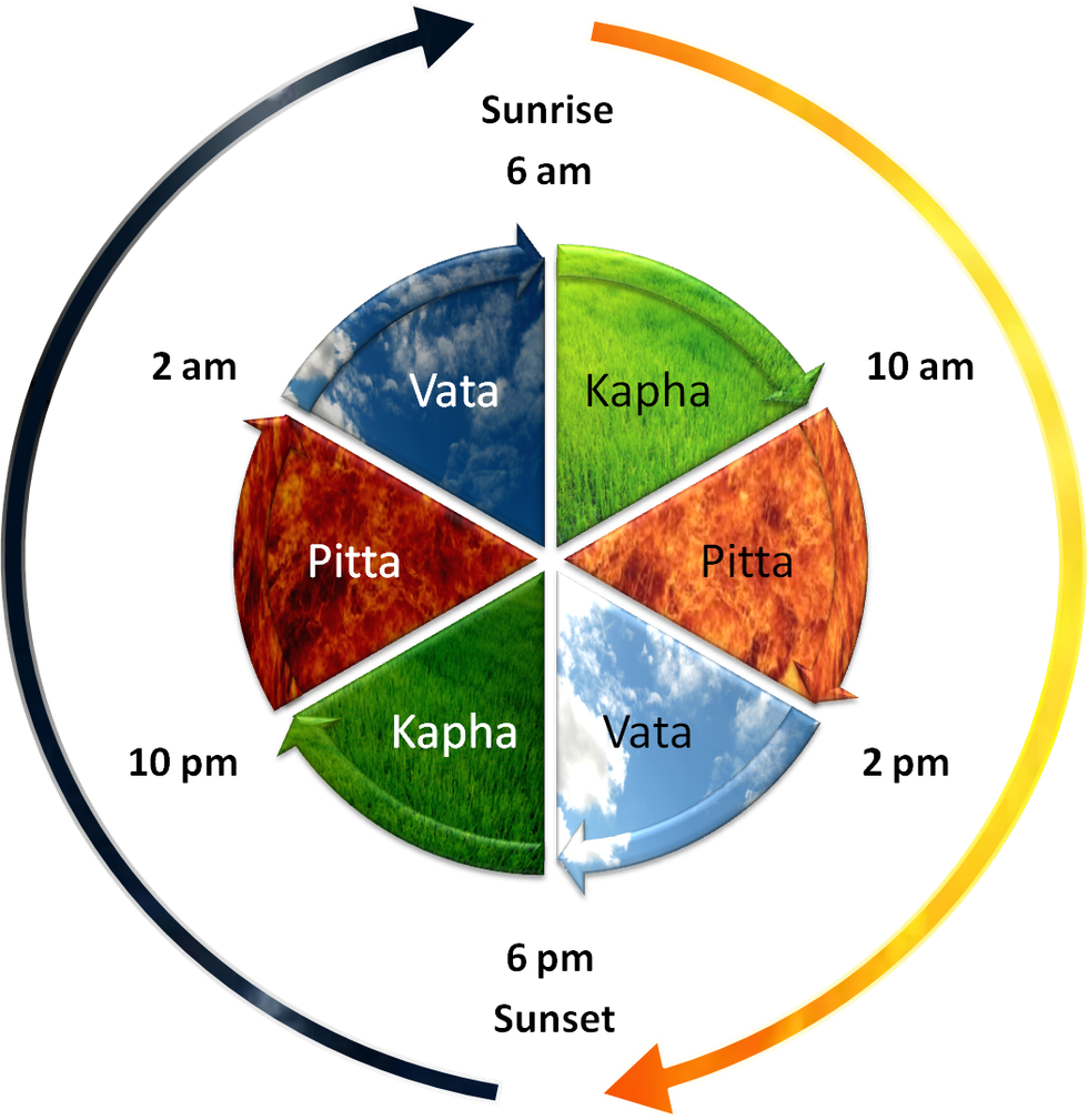 Daily dosha timings