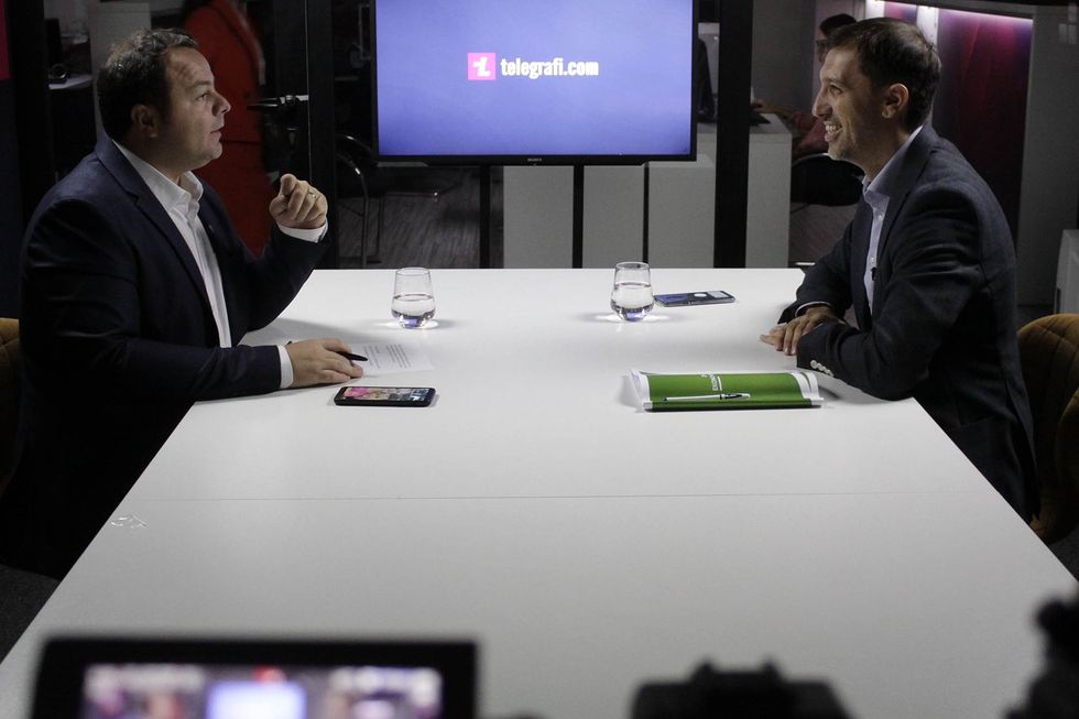 Dardan Sejdiu në intervistë në Telegrafi.com, foto: Ridvan Slivova