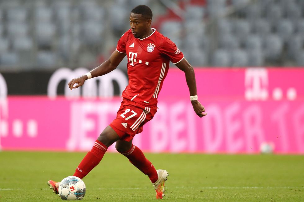 David Alaba Bayern Munich vs Borussia Moenchengladbach Bundesliga 2020
