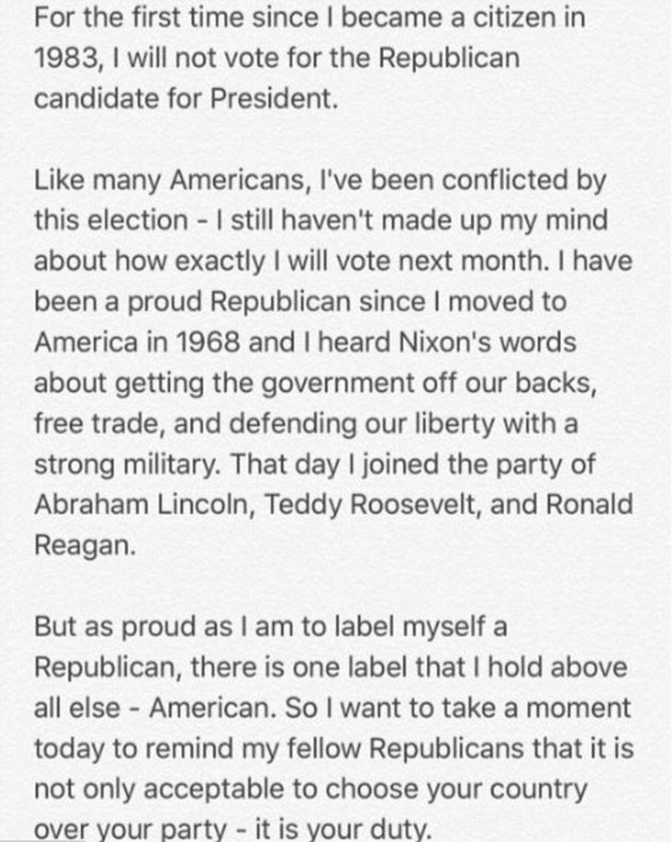 Deklarata e Schwarzenegger