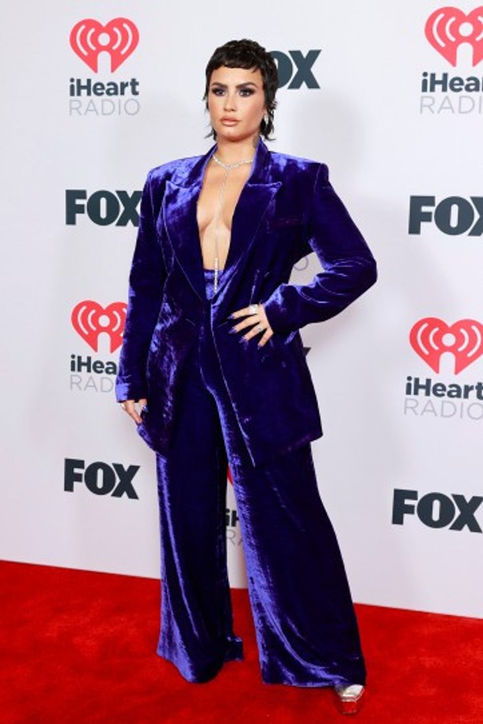 demi lovato iheartradio music awards 2021 red carpet