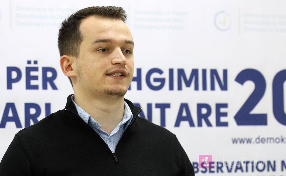 Demokracia ne Veprim DnV konference mbarevajtjen e procesit zgjedhor te 14 shkurtit Eugen Cakolli foto Ridvan Slivova 3 e1635182962729