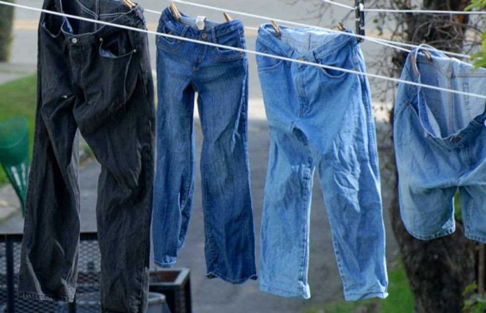 denim hanging