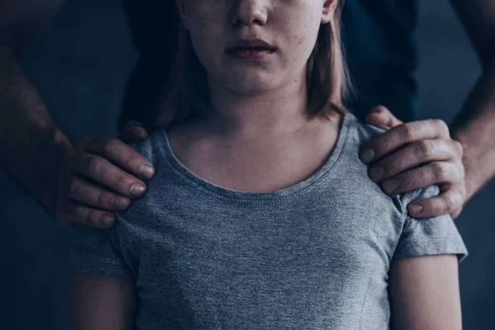 depositphotos 160058222 stock photo abused little girl