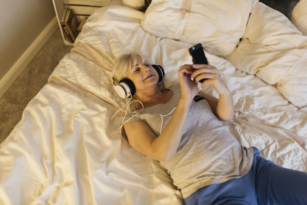 depositphotos 193111900 stock video woman in lingerie lying in