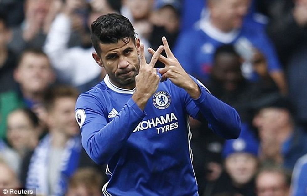 Diego Costa duke festuar golin e parë në ndeshje