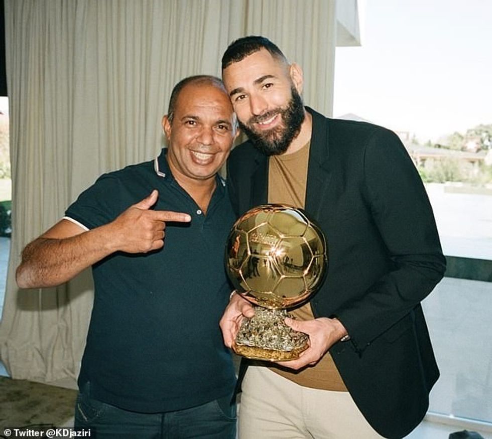 Djaziri (L) seemed to publicly call out Deschamps on why he sent Benzema (R) back home