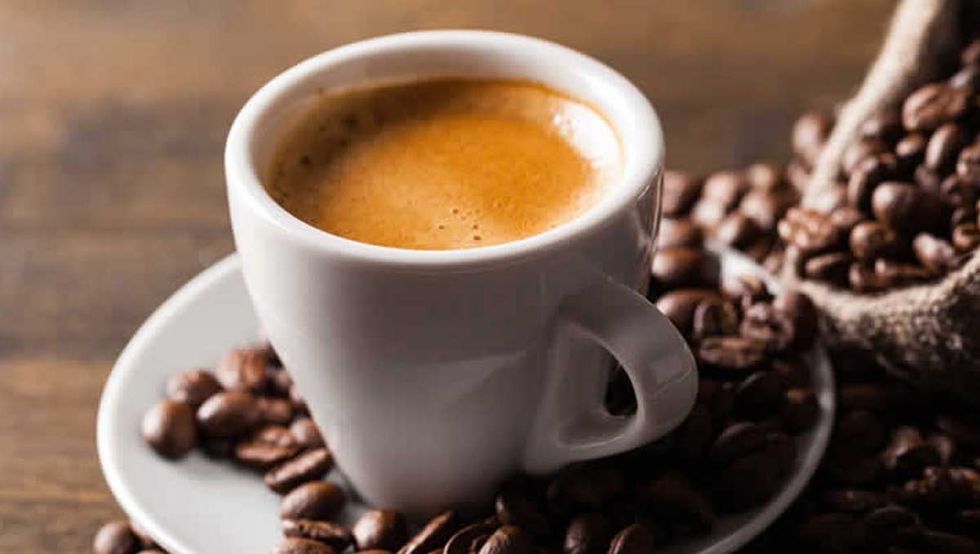 does coffee green tea break fast large