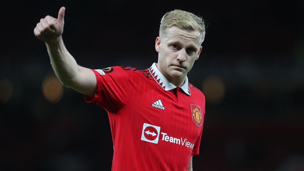 donny van de beek man utd 2022
