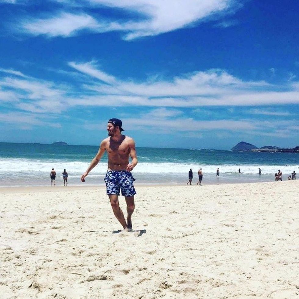 Dren Abazi në Rio De Janiero. Foto nga: Instagram