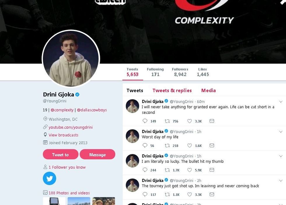 DRINI GJOKA TWITTER POSTIMET