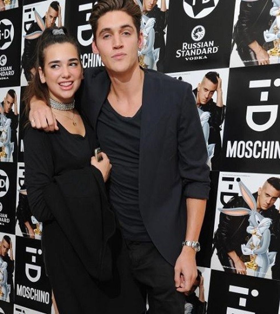 dua lipa and former model issac