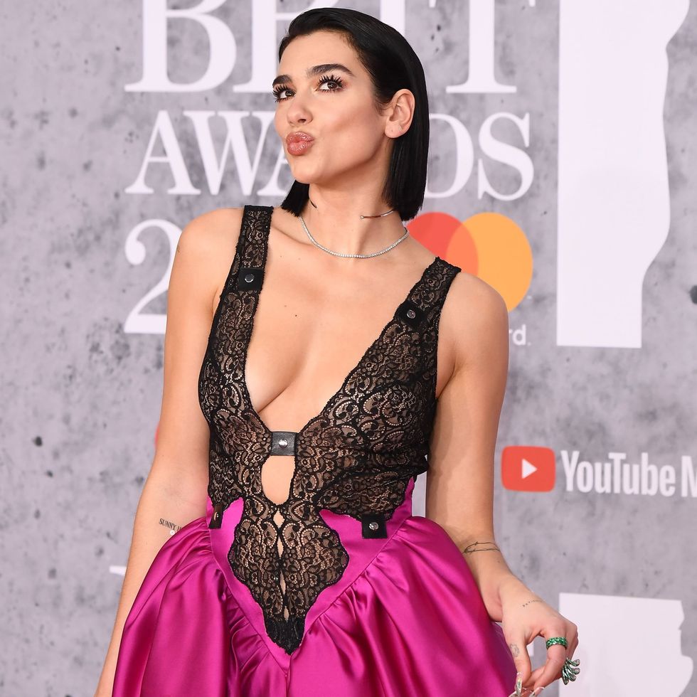 Dua Lipa Christopher Kane Dress 2019 Brit Awards