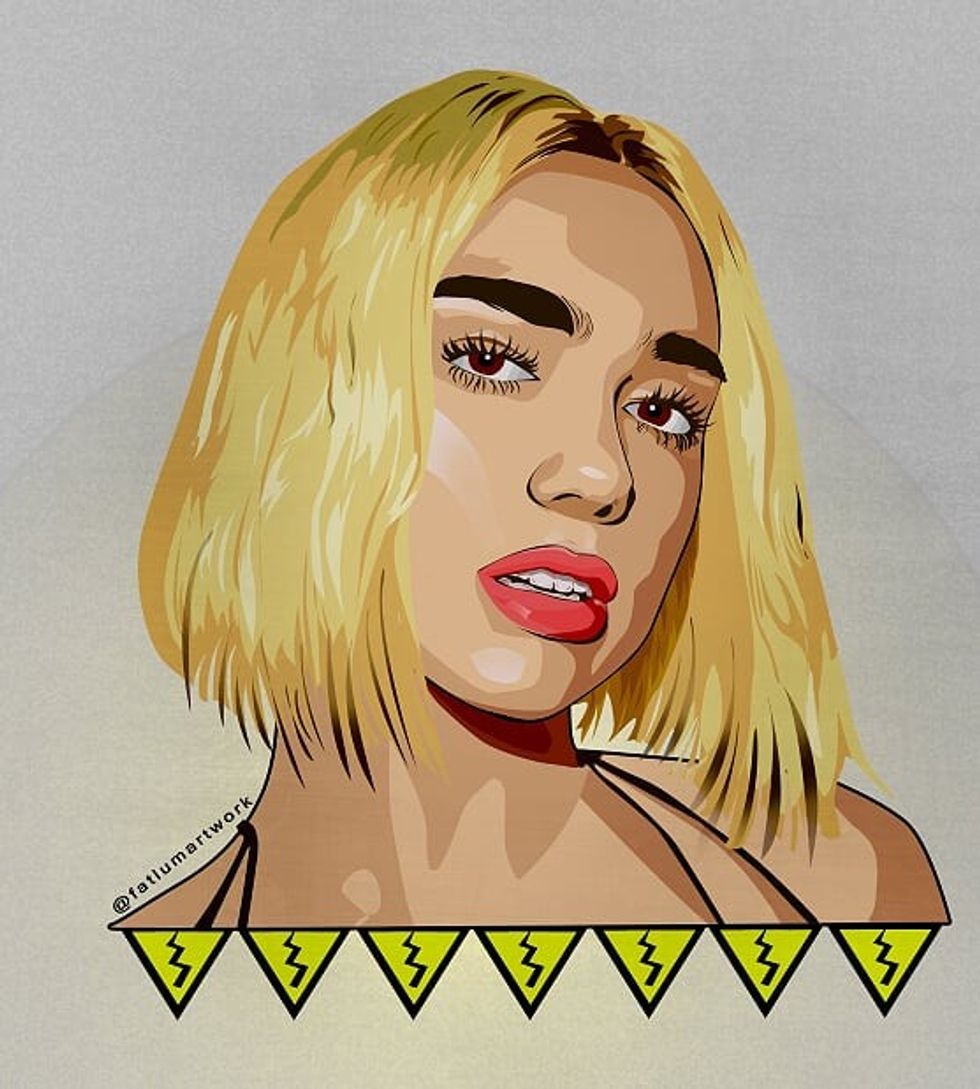 Dua Lipa Graphic Design