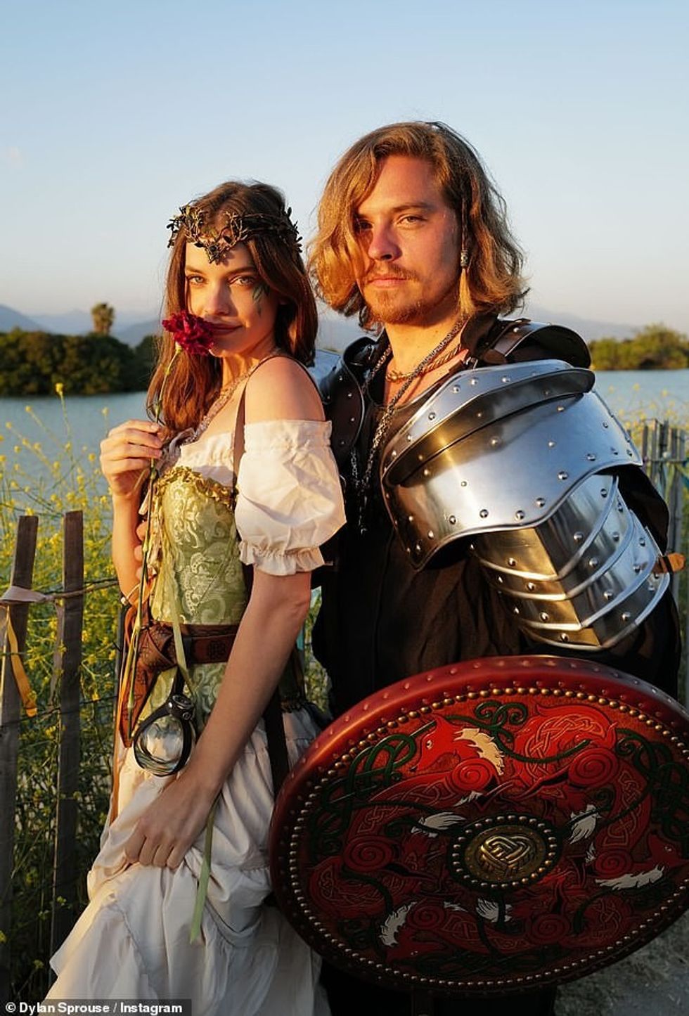 Dylan Sprouse, 31, and his wife Barbara Palvin, 30, participated in the Renaissance Pleasure Faire in Irwindale, California with some of their friends