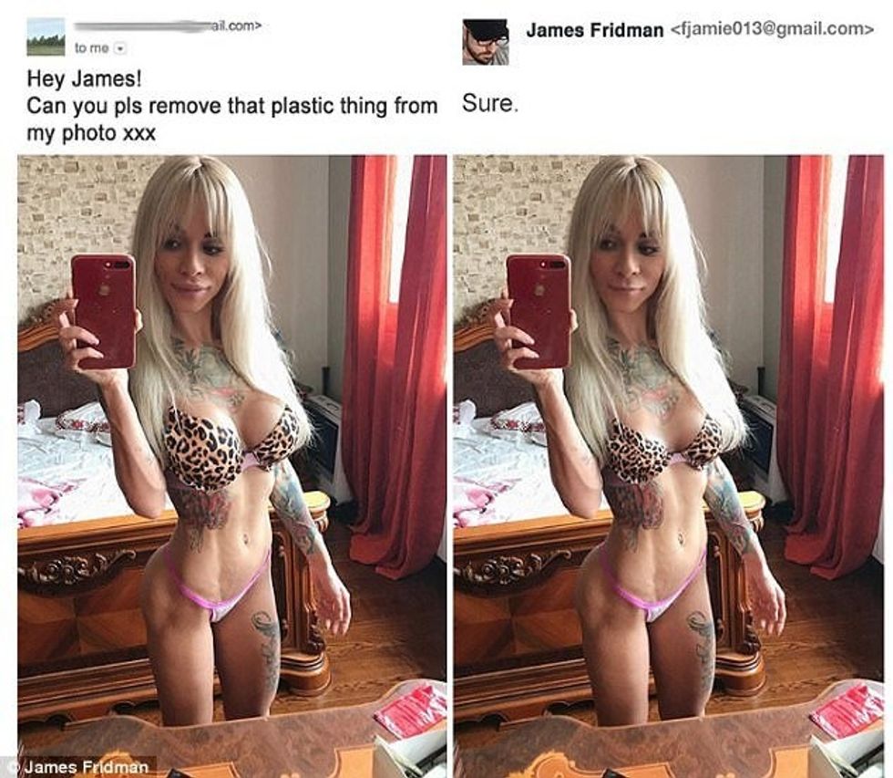 Editimi qesharak i fotografive sikur mos te kete kuptuar kerkesen e klienteve foto 6