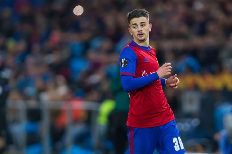edon zhegrova of fc basel looks on during the uefa europa league 1543702 1