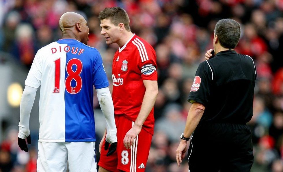 El Hadji Diouf dhe Steven Gerrard
