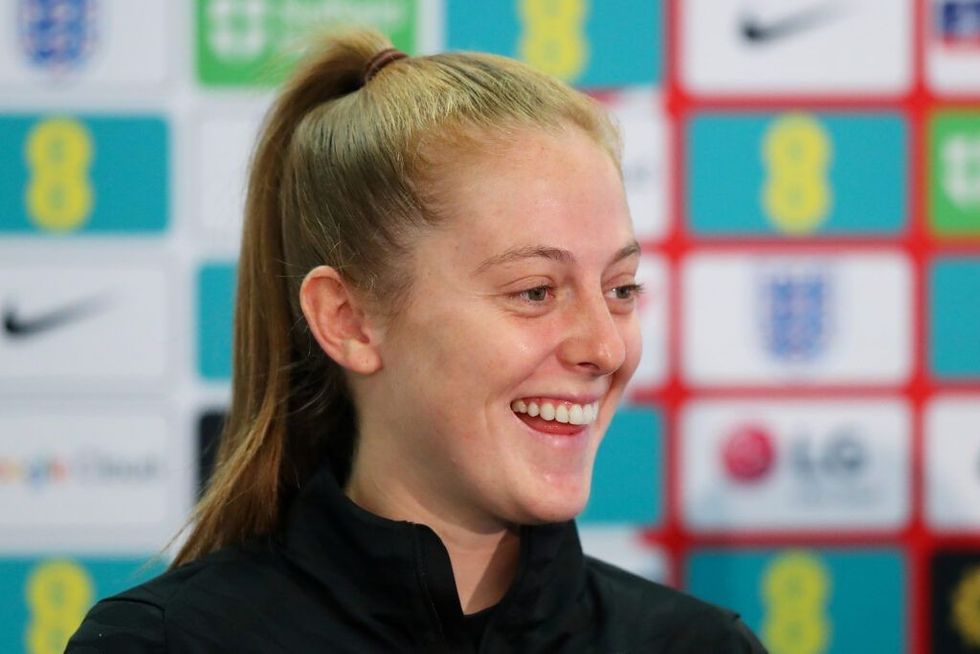 England star Keira Walsh at a press conference