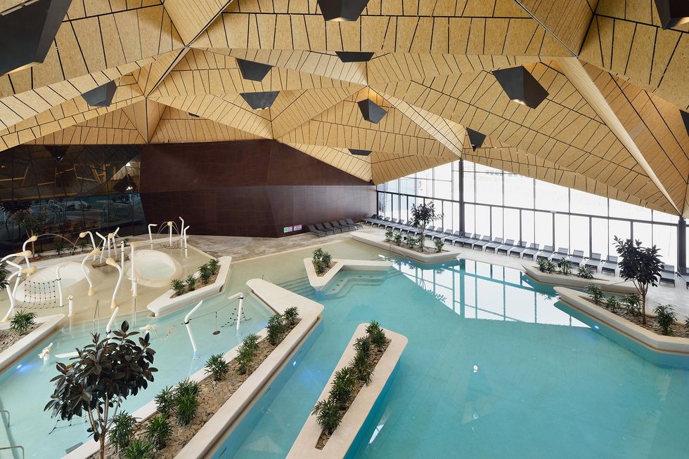 enota termalija family wellness 31 aerial view of the pool