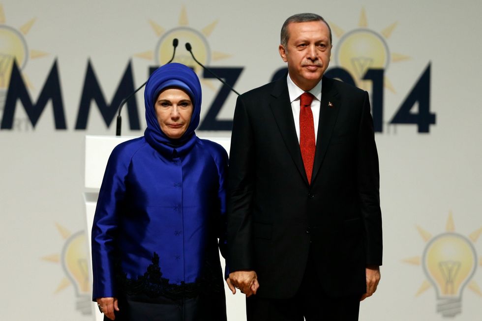 erdogan and wife